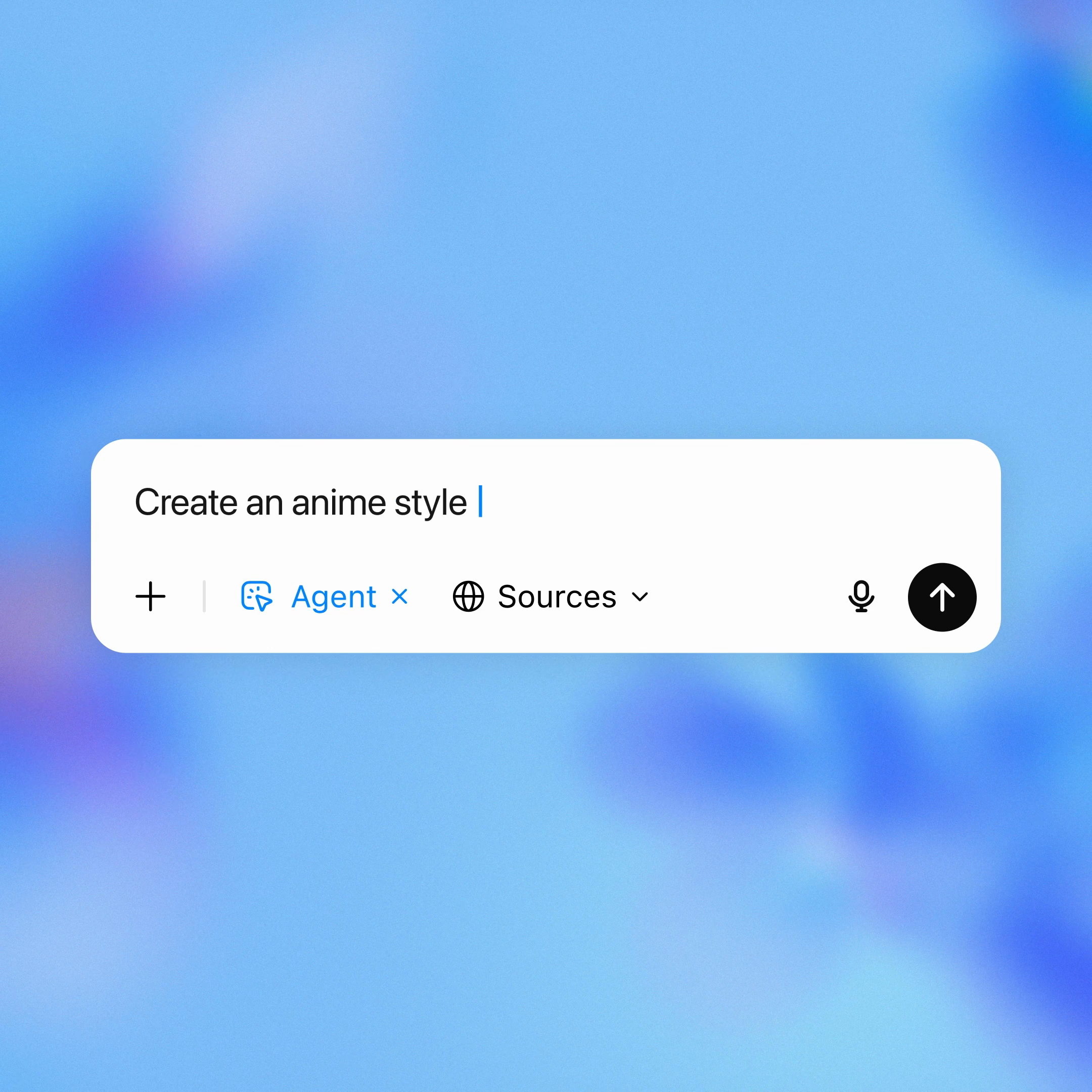 Interface showing an example of Strata Agent's capabilities. The user prompts the agent to design stickers, then order and ship them